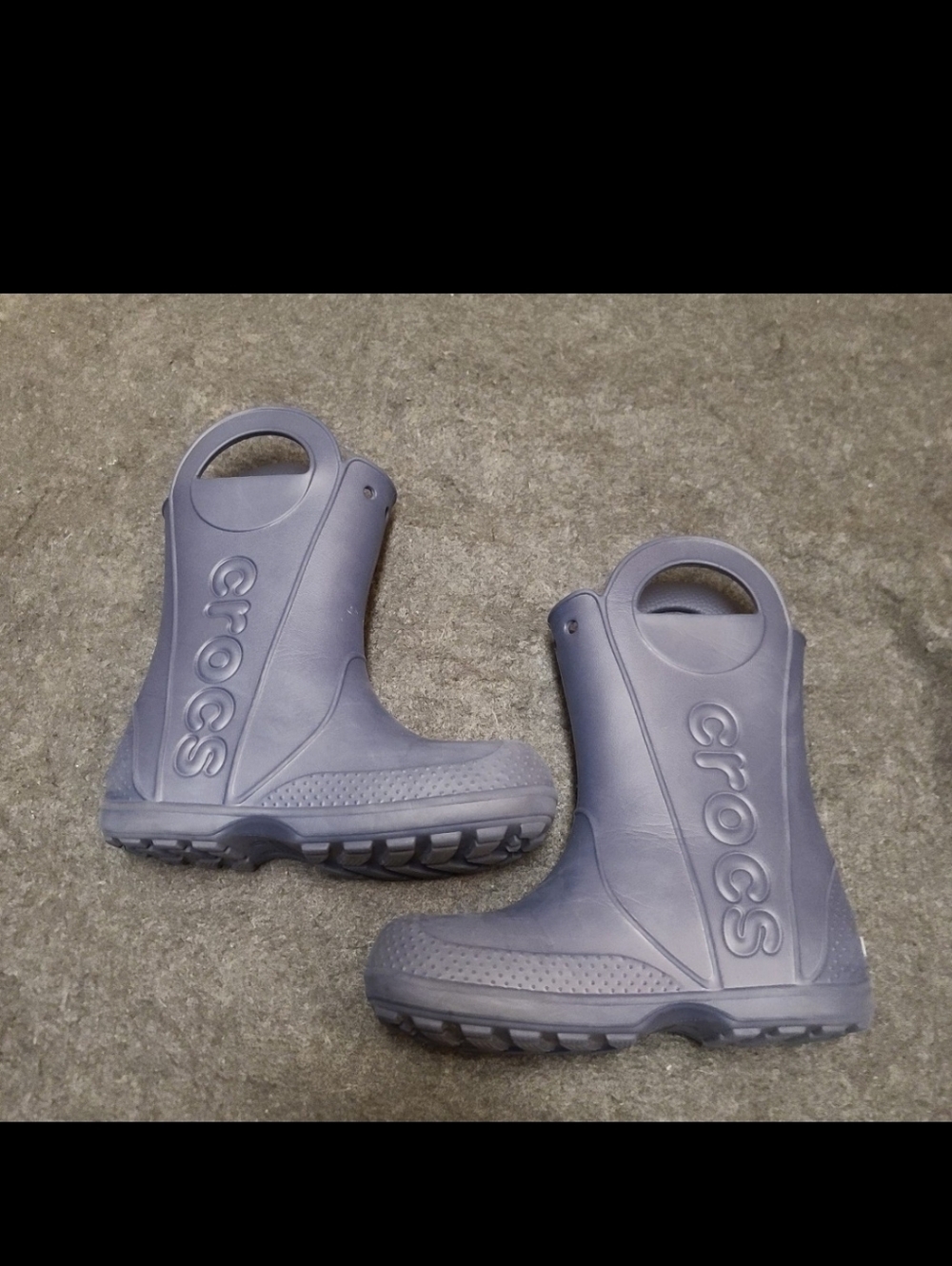 Crocs Handle It Lightweight Rain Boots Kids Size J3 - Picture 2 of 8